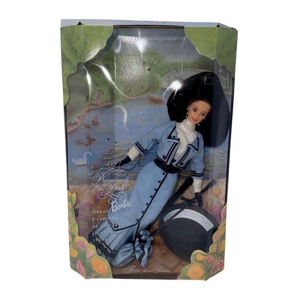 1997 Promenade in the Park Barbie 18630 Great Fashions 20th Century Series Doll - Picture 6 of 6